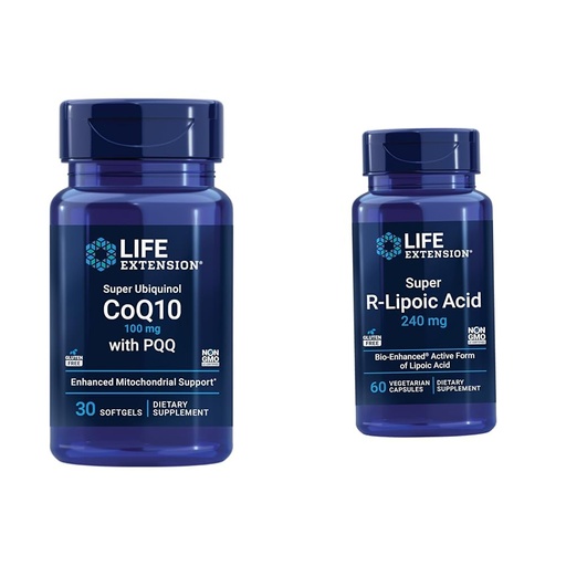 [BRSROBL3DINGYCLV] Life Extension Super Ubiquinol CoQ10 with PQQ, CoQ10, PQQ, shilajit, Heart Health & Super R-Lipoic Acid – Longevity Supplement for Oxidative Stress Defense