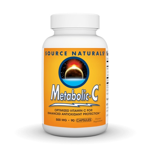 [BRSWIYYKAF4REHTM] Source Naturals Metabolic C, Optimized Vitamin C for Enhanced Antioxidant Protection*, 500 mg - 90 Capsules