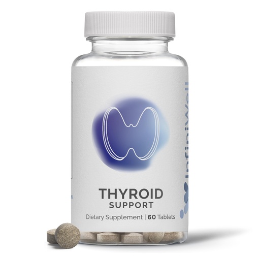 [BRSW2GDQPMFGGEL3] InfiniWell Thyroid Support Complex - Targeted Thyroid Supplement - Promote Hormone Signaling, Metabolic Health & Mitochondrial Energy Production - with Iodine, Selenium & More (60 Tablets)