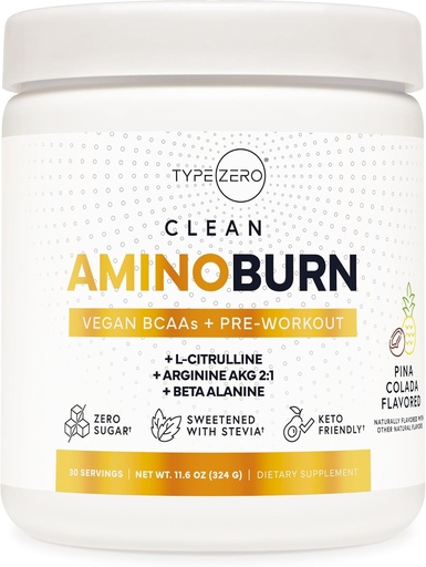 [BRSRAFI7CAJRQCLP] Tipas Zero Amino Burn Vegan BCAAs + iki treniruotės (Pina Colada flavored)