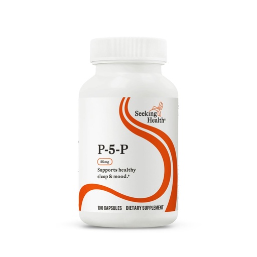 [BRSWICQGOR6GEAI7] Seeking Health P-5-P (Pyridoxal 5-Phosphate) - Immune Health & Homocysteine Metabolism Support - Support Energy Production with Bioavailable Vitamin B6-25, 100 Capsules