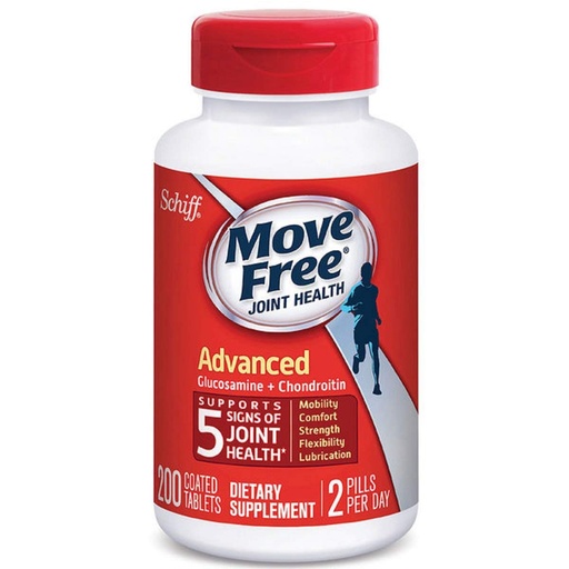 [BRSWG2YCBB7AEFLB] Move Free Advanced, Joint Health (200 Count) (2 Pack)