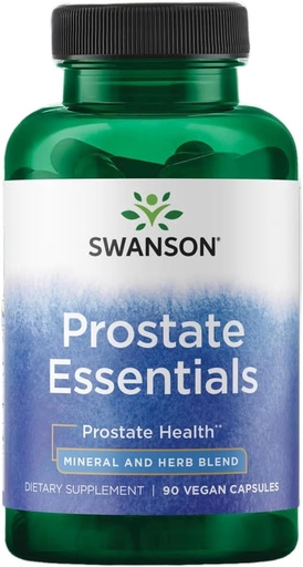 [BRSWKHYRBAOBG3D6] Swanson Prostate Essentials - Mineral and Herbal Supplement Promoting Prostate Health Support - Zinc andSaw Palmetto Formula Aiding Urinary Tract Flow and Bladder Control -(90 Veggie Capsules) 1 Pack