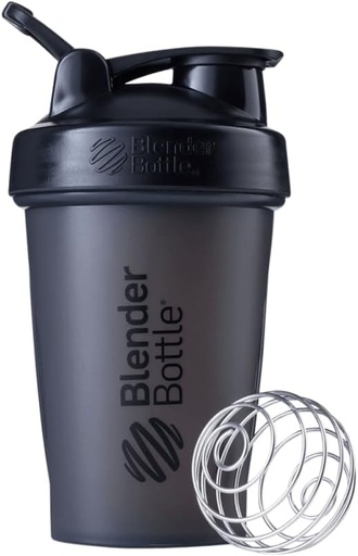 [BRSWKHQTOEOAIYA4] BlenderBottle Classic Shaker Bottle Perfect for Protein Shakes and Pre Workout, 20-Ounce, Black