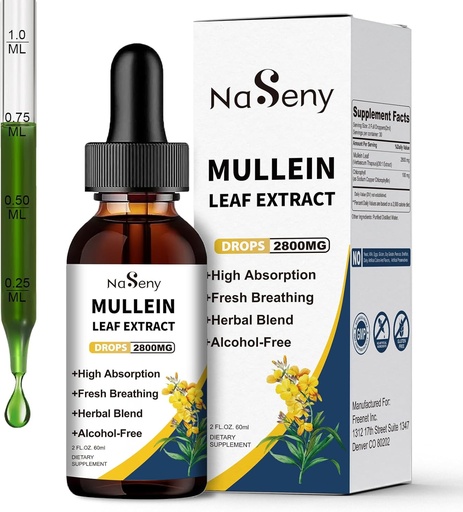 [BRSRAGQCCEIQIGTX] Mullein tilgad kopsude puhastamiseks, Mullein Leaf ekstrakt vedelik klorofülliga suitsetajate jaoks, taimsed vedelikud tilgad hingamisteede jaoks, immuunsus (60 ml)