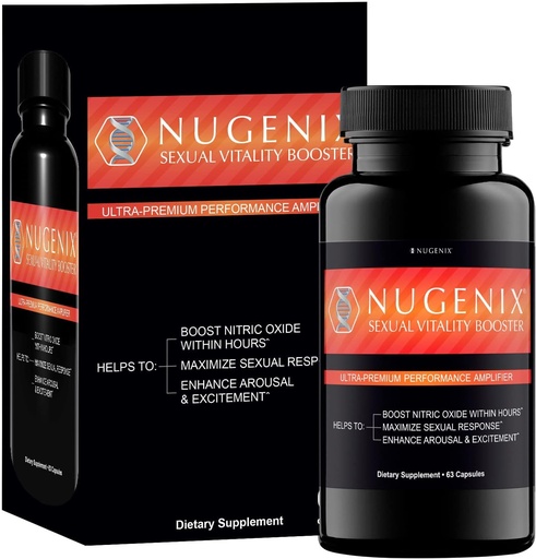 [BRSWGAYTDEHRA3LH] Nugenix Seksual Vitality Booster - Ultra Premium ytelse forsterker for menn - Nitric Oxid Supplement, 63 kapsler