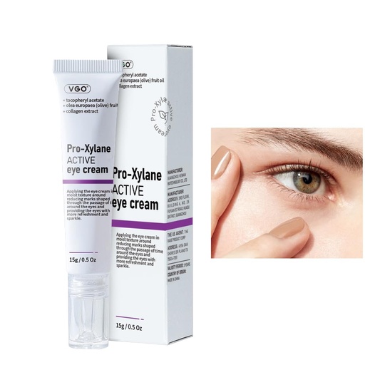 [BRSRAYA5BUBBMGQ3] VGO Eye Cream 2% Pro-Xylane Eye Repair Cream for Dark Circles & Puffiness Under Eyes, Pro Xylane + 6D Hyaluronic Acid to Firm Skin, Reduce Wrinkles, Fine Lines, 15g/0.5 Oz