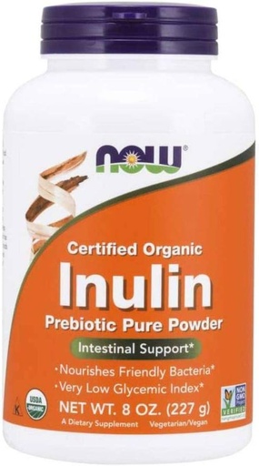 [BRSWIYYPOMNW2GY7] NOW Inulin Prebiotic Fos, 8-Ounces (Pack of 2)