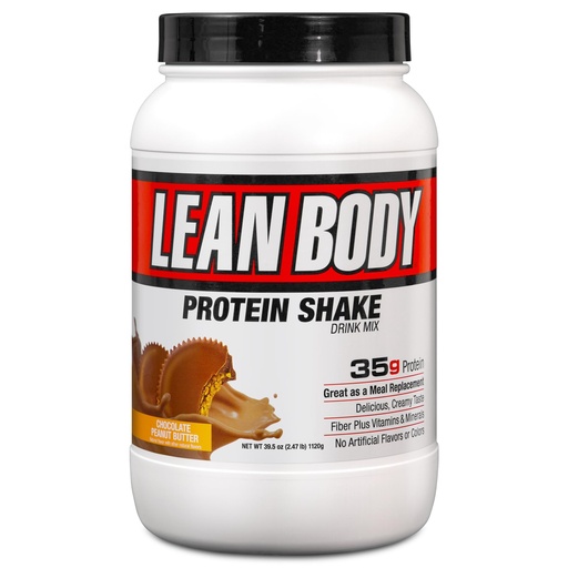 [BRSWIEL4AQPRUYLY] LABRADA Nutrition – Lean Body High Protein Meal Replacement Shake, Whey Protein Powder for Weight Loss and Muscle Growth, Chocolate Peanut Butter, 2.47LB Tub Packaging May Vary
