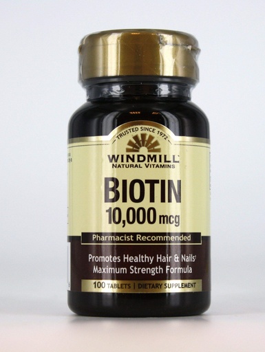 [BRSWGZY2DMNR4YD2] Biotin 10,000 mcg - 100 Tablets