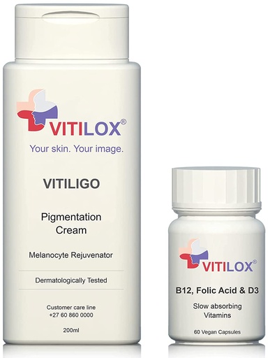 [BRSWYYIPOEMBMA3H] Vitilox® Vitiligo Rejuvenating Cream and Vitamins