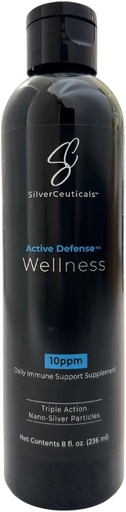 [BRSROHYQBYDRED3X] Colloidal Silver w/Nano Technology - 10ppm 8oz - 8X More Effective - Natural Immune Support - Save The Sick Days - Ages 5 " Up - Outperforms Higher PPM Silvers - No Taste " Smell - 3rd Party Tested