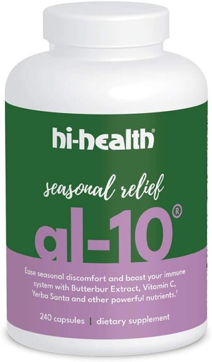 [BRSW2AQYBUFQOAL6] Hi-Health AL-10 Seasonal Relief Natural Non-Drowsy Immune Booster, 240 Capsules