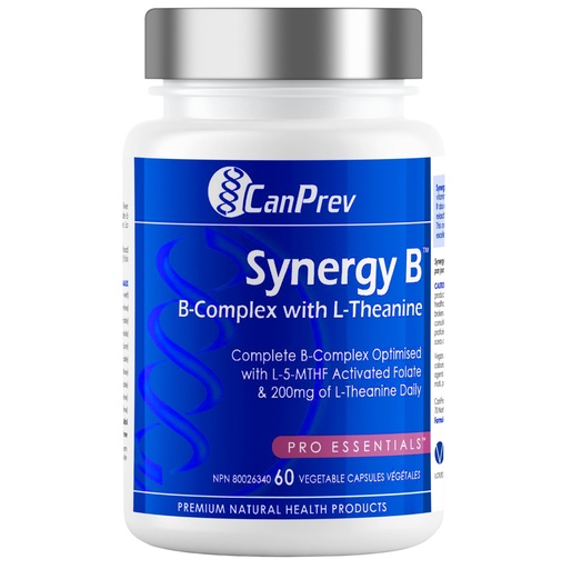 [BRSWIEIGCECRKHDA] CanPrev Synergy B-Complex with L-Theanine Vegi Capsules, 60 Count