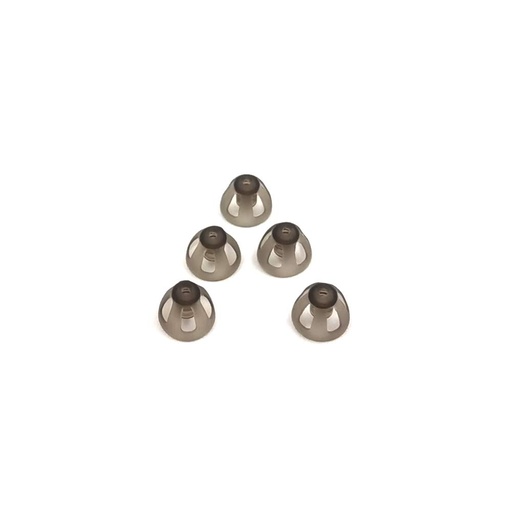 [BRSWYEA6CNYQMFY7] Hearing Aid Domes Smoky Gray Tips Ear Pieces Comfortable for Open Fit BTE Sound Amplifier PSAP Kit Invisible 8mm (M * 5)