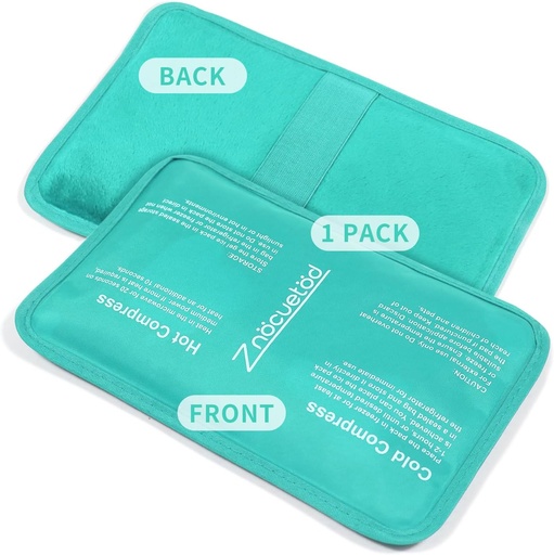 [BRSRAZIKCN5A2HIY] Gel Ice Pack for Injuries Reusable Soft Freezer Ice Bag with Strap- Hot Cold Compress Packs for Swelling Bruises Surgery Knee Shoulder Foot Back Ankle Neck Elbow Wisdom Tooth-1 Pack