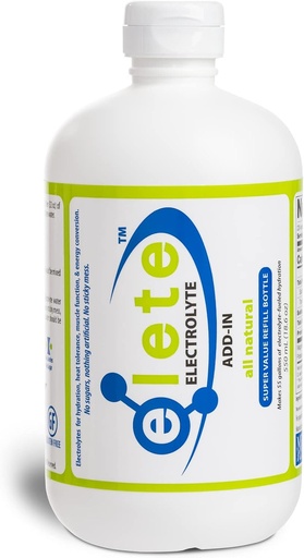 [BRSWIZQHPJYAYAY7] elete Electrolyte Add-in Hydration Drops | Sodium, Magnesium, Potassium & Trace Minerals | Unflavored, All Natural | Leg and Muscle Cramp Relief | Transform Any Drink into a Sports Drink, 18.6oz