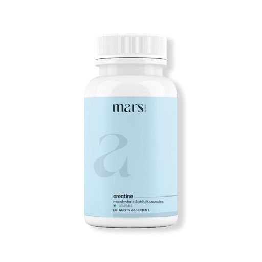 [BRSROBAHAAHWYCDV] mars by GHC Micronized Creatine Monohydrate Capsules with Shilajit & Ashwagandha | Overall Well-Being | 120 Capsules | Pack of 1