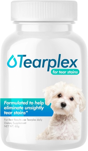 [BRSWIAAFDIPWC23G] Tear Stain Remover for Dogs and Cats | Natural Supplement Suitable for All Breed Types | Pet Tear Stain Remover Powder | Made with Natural Ingredients | Beef Flavored - 1 Pack