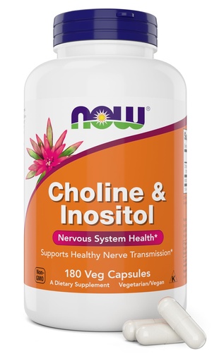 [BRSROBD5CICWCHLK] Now Choline & Inositol, 180 Vegetarian Capsules