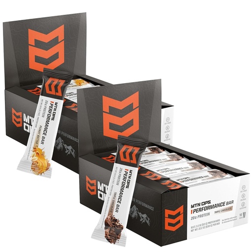 [BRSRAGLQDIIGCADV] Performance Bars Peanut Butter Bliss + Triple Chocolate Mudslide Bundle