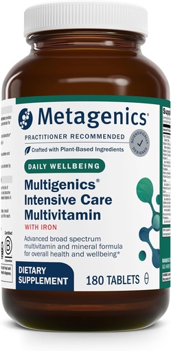 [BRSWIYILOUNBQFDC] Metagenics Multigenesis Intensive Care Multivitamiini kanssa rauta - ravintolisät arjen - kanssa rautaa, Quercetin, beta-karoteeni, askorbiinihappo & enemmän - ei- GMO - Gluteeniton - 180 tablettia
