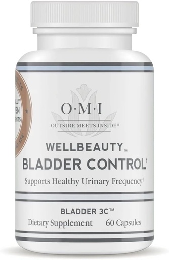 [BRSRMHYLOEMRSA3O] OMI WellBeauty Bladder Control,临床证明支持尿道频率,减少洗手间访问,60个Veggie Capsules