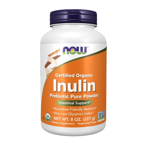 [BRSWIYQEAQNB22DG] Now Foods Organic Inulin Pure Powder - 227 g