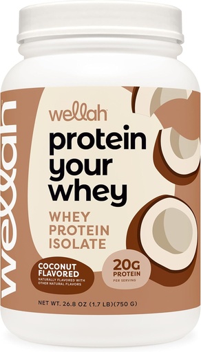 [BRSROAD4BYNAY3QY] Wellah Protein Sizin Whey (30 Xidmət, Coconut Flavored)