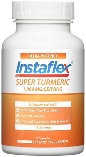 [BRSWKGD4ON6B633U] Instaflex Super Turmeric - 1000mg Turmeric Curcumin with BioPerine, Black Pepper Extract, 95% Curcuminoids, 30 Count