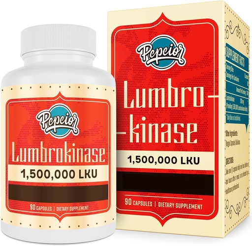 [BRSROGLYCF7BYGQZ] Lumbrokinase 200mg (Max Activity 1,500,000 LKU) - Lumbrokinase Enzymes Supplement, More Effective Than Nattokinase - 90 Capsules