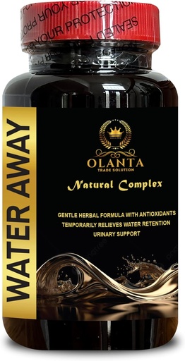 [BRSRAFTRDMARUFL6] Water Away Supplement - Natural Support Immune System, Water Away Gentle Herbal, Support Water Retention, Tart Cherry - 1 Bottle 60 Capsules