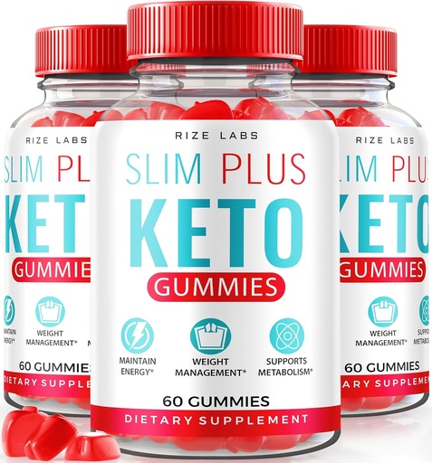 [BRSROFT3C4IQGDQ4] rize labs - Slim Plus Keto ACV Gummies for Advanced Weight Loss, All Natural Apple Cider Vinegar Supplement (180 Gummies)