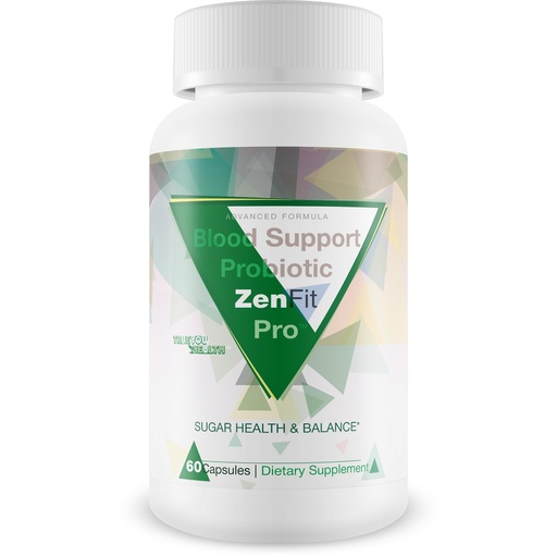 [BRSRA2YZBANWA3LA] Blood Support Probiotic Zenfit Pro - Our Best Probiotic Blood Support Supplement - Promote Sugar Health & Blood Balance - Blood Support Pills - Probiotic Blood Capsules - Sugar Health Blood Health