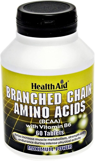 [BRSWIYAYCQGQEC3U] Health Aid Branch Chain Amino Acids 60 Tablets