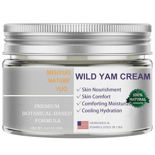 [BRSRAFQ5BMIAYHI7] Organic Wild Yam Cream for Women - Soothing Skin Comfort, Natural Ingredients, 120g