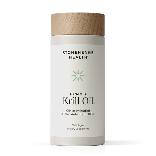 [BRSWY23QOR6WACIY] Stonehenge Health Dynamic Krill Oil 1600mg – Triple Strength Antarctic Omega-3 Supplement with EPA, DHA, Phospholipids & 2mg Astaxanthin – Supports Heart, Brain, Skin, Joint & Eye Health – 60 Softgels