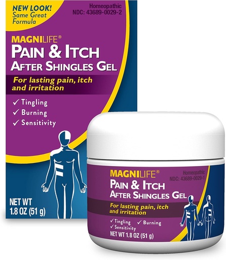 [BRSWKYIPCRYRYDAZ] MagniLife Pain and Itch Relief Gel, looduslikult leevendab tiksumist, ärritust ja tundlikkust jasmiini ja mezereoniga - 1, 8oz