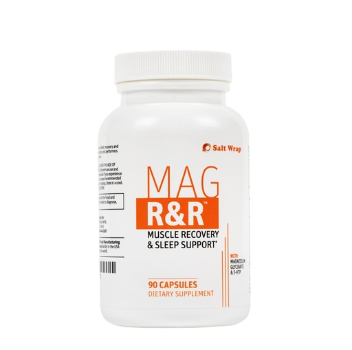 [BRSWKEA3BAEGMADY] SaltWrap Mag R&R - Nighttime Muscle Cramps Support, Natural Sleep Support for Adults with Magnesium Glycinate for Muscle Spasm and Leg Cramps Relief, 90 Capsules