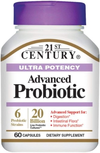 [BRSWKGYIBICGOCDO] 21st Century Ultra Potency Advanced Probiotic Capsules 60 ea (Pack of 4)