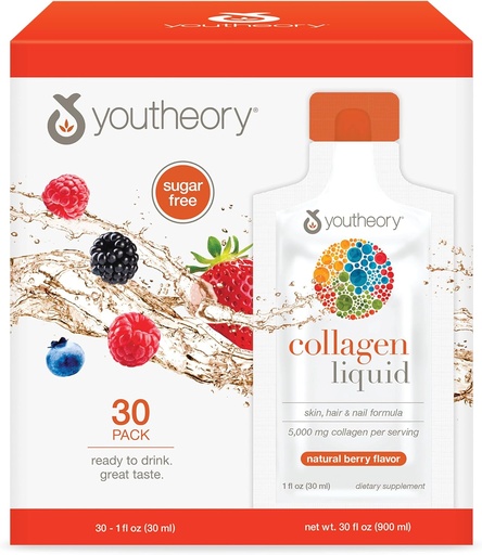 [BRSROYAEAF5WMCT5] Youtheory Collagen Liquid 30 Pack