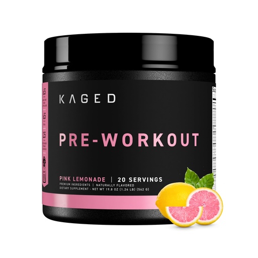 [BRSWYYIFBACBMF3H] Kaged Original Pre Workout Powder | Pink Lemonade | Pre-Workout with Creatine, Beta Alanine, L-Citrulline, BCAAs | 274 mg Caffeine | Pre Supplements for Men & Women | 20 Servings