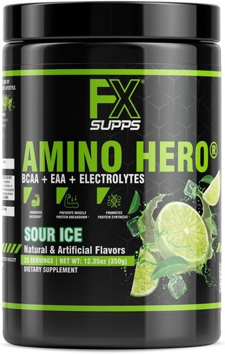 [BRSWGAQLCVYBS3D2] FXSUPPS Amino Hero Sour Flavor (25 υπηρεσίες) 