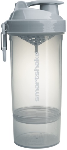 [BRSWGEL7PMFGG3TZ] Smartshake Plastic Protein Shaker Bottle 800 ml | 27 oz - Leakproof Screw-on Lid - BPA Free – Unisex (Mist Gray, O2GO)