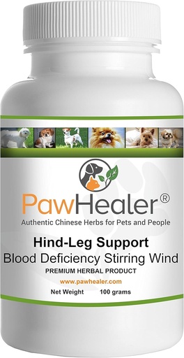[BRSWIC32OQGWODI3] Hind Leg Weakness: Blood Deficiency Stirring Wind -100 Grams-Herbal Powder for Dogs & Pets