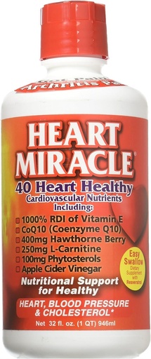 [BRSWIYTYO4BRWDTY] Century Systems - Heart Miracle, Nutritional Supplement for Blood Pressure, Cholesterol, and Cardiovascular Support, 32 Ounce Liquid, 16-32 Servings