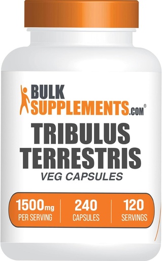 [BRSROFA6BYHR6CT7] Bulk Assupports.com Tribulus Terrestris Capsules - 草药补编 Tribulus Terrestris 1500mg - Gluten Free, 2 Capsules per Service, 240 counter (Pack of 1) (中文(简体) ).