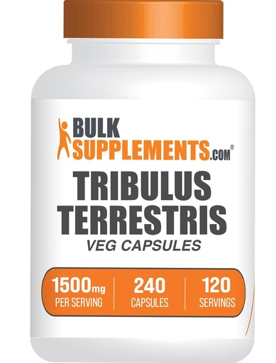 [BRSROFA6BYHR6CT7] BulkSupplements.com Tribulus Terrestris Capsules - Herbal Supplement, Tribulus Terrestris 1500mg - Gluten Free, 2 Capsules per Serving, 240 Count (Pack of 1)