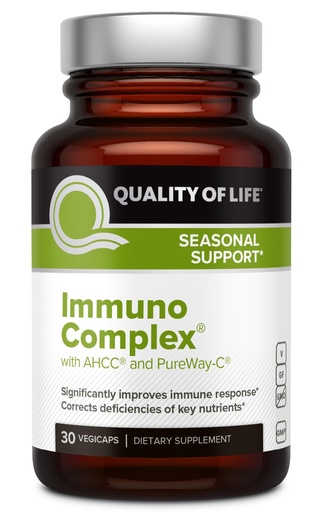 [BRSWIGT5AQIQ4DDY] Quality of Life Immuno Complex – Includes AHCC Mushroom Extract, Vitamin C, Vitamin D3, Copper, Zinc