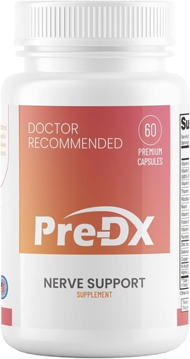 [BRSROBIEBMOR43LZ] Pre-DX Nerve Support Supplement - Advanced L-Methylfolate Multivitamin w/Vitamin B-Complex & More for Direniş Geliştirme - 3rd Parti Test Edilmiş L- Mefolate Supplement - 60 Capsules